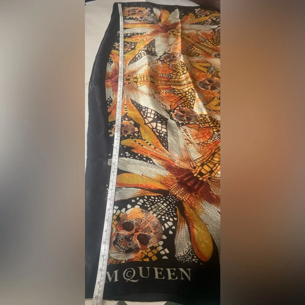 Authentic Alexander McQueen Extra Large Silk Scarf Shawl - Plato’s Atlantis Era